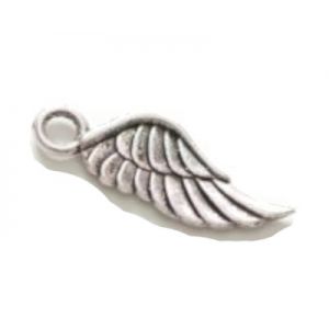 Zawieszka metalowa Charms ScrapBerry's Skrzydło Srebro, 21mm